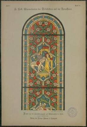 Tafel 50. Fenster aus der Löwenburgkapelle auf Wilhelmshöhe bei Cassel