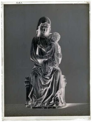 Statuette Madonna mit Kind