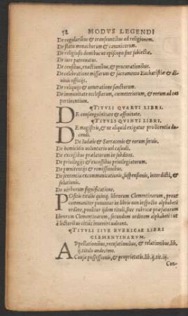 Tituli Quinti Libri.