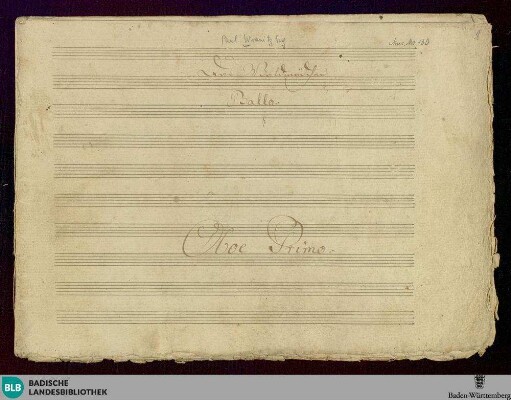 Das Waldmädchen - Don Mus.Ms. 160 : winds