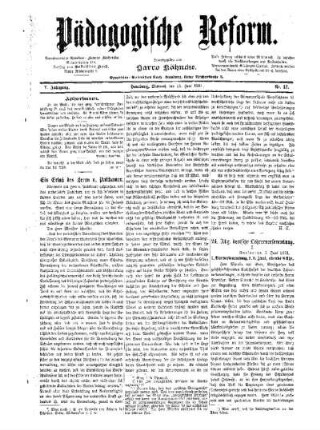 Ein Erlaß des Herrn v. Puttkamer