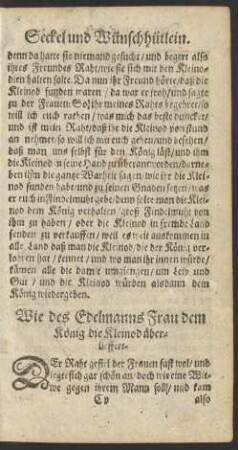 Wie des Edelmanns Frau dem König die Kleinod überlieffert.