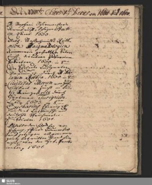 1600 bis 1610