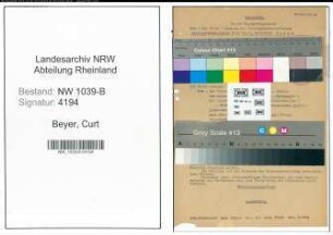 Entnazifizierung Curt Beyer , geb. 00.00.0000 (Kurator)
