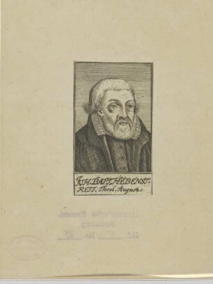 Bildnis des Johann Baptist Hebenstreit d. Ä.