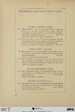 Dienstag, nachmittags 3 Uhr (Nr. 102-232)