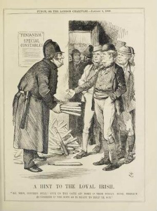 A hint to the loyal Irish
