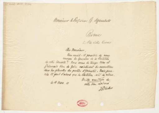 Brief an Giovanni Sgambati : 04.03.1911