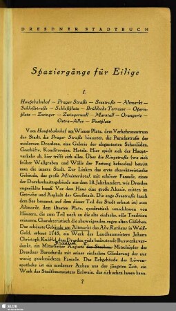 Spaziergänge für Eilige