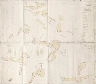 Plan über die herrschafftl. Güther in der Zelg Brück auf Münzesheimer Marckung