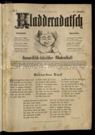 Satirezeitschrift "Kladderadatsch". 60. Jahrgang 1907