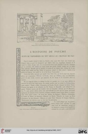12: L' histoire de Psyché : suite de tapisseries du XVIe siècle au Chateau de Pau