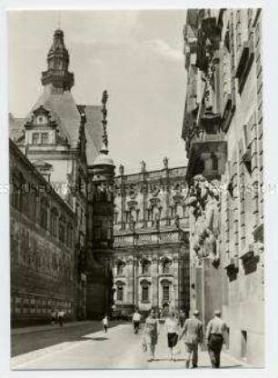 Blick auf das Schloss in Dresden