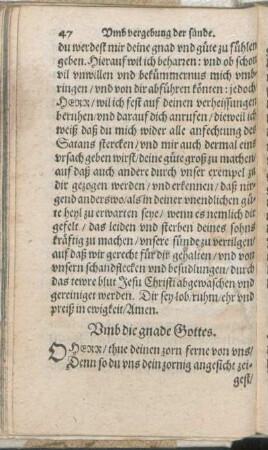 Vmb die gnade Gottes.