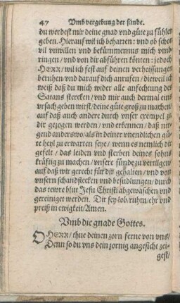 Vmb die gnade Gottes.