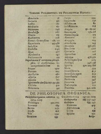 De Philosophia Organica.