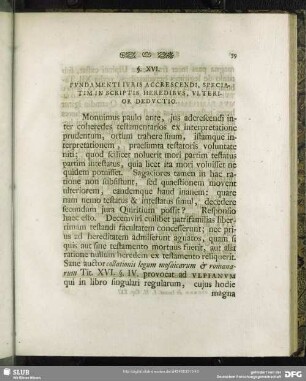 §. XVI. Fundamenti Iuris Accrescendi, Speciatim In Scriptis Heredibus, Ulterior Deductio