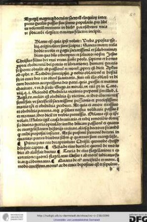 Egregii magneque doctrine sacrorum eloquiorum interpretis perutilis passio sive sermo popularis pro libitu volentium meritorie in diebus parascheves vacare predicationi eleganter exaratus feliciter incipit.