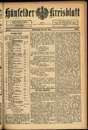 Ausgabe vom Donnerstag, den 10. Juni 1897.