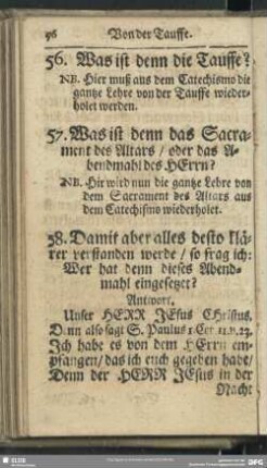 [Vom Abendmahl Christi]