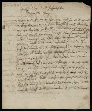 Brief von Christian Schlegel an Friedrich Lucae