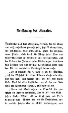 Fortsetzung des Kampfes.