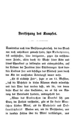 Fortsetzung des Kampfes.