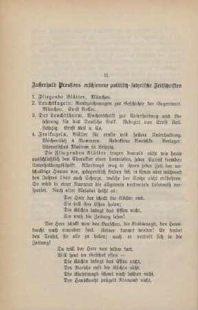 II. Außerhalb Preußens erschienene politisch-satyrische Zeitschriften