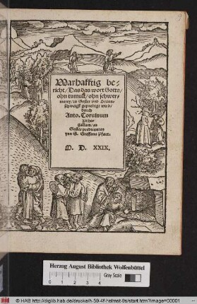 Warhafftig bericht/ Das das wort Gotts/ ohn tumult/ ohn schwermerey/ zu Gosler und Braunschweigk gepredigt wird