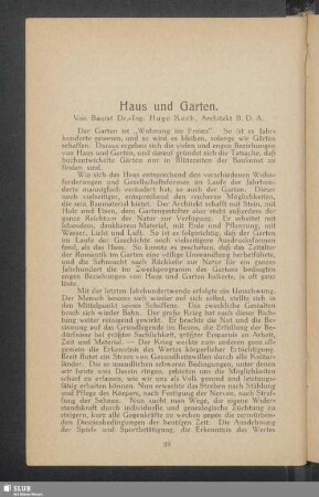 Haus und Garten