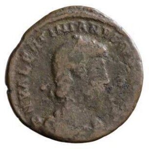 Münze, Aes 2, 9. August 378 - 25. August 383 n. Chr.