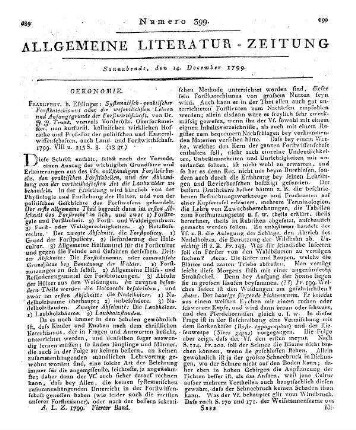 Seckendorff, C. A. v.: Forst-Ruegen. T. 1. Halle; Leipzig: Kleefeld 1799