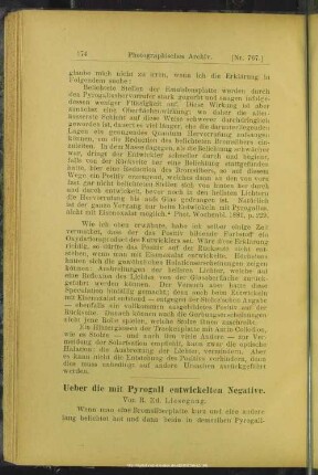 Ueber die Pyrogall entwickelten Negative