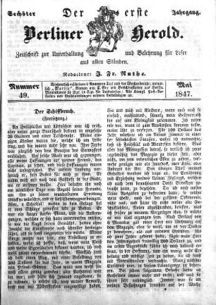 Nummer 49, Mai 1847