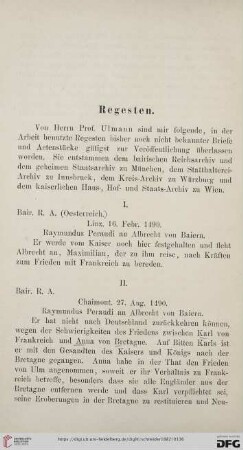 Regesten