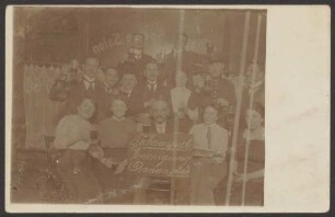 Ansichtskarte Gruppenbild „Schauspiel-Vereinigung“, Oranienplatz