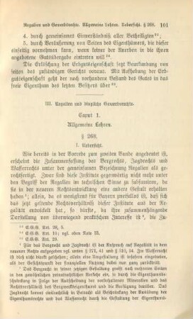 III. Regalien und dingliche Gewerbsrechte
