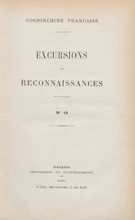 6.1883=Nr.16: Excursions et reconnaissances