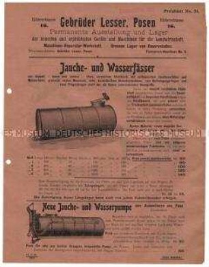 Jauche- und Wasserfässer