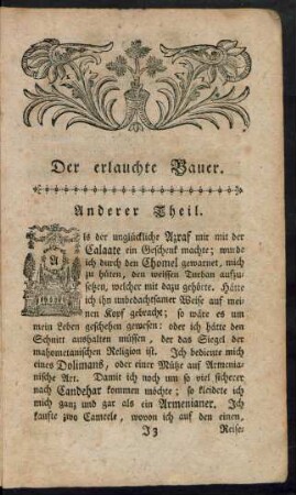 Der erlauchte Bauer. Anderer Theil.