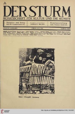 Viertes Heft (Juli 1918)