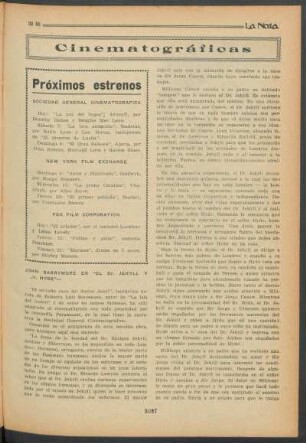 Próximos estrenos