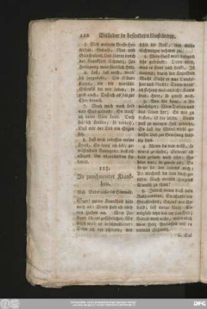 113. In zunehmender Krankheit.