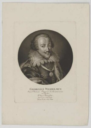Bildnis des Georgius Wilhelmus von Brandenburg
