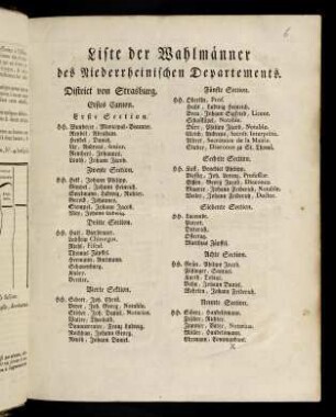 1-12, Liste der Wahlmaenner des Niederrheinischen ...