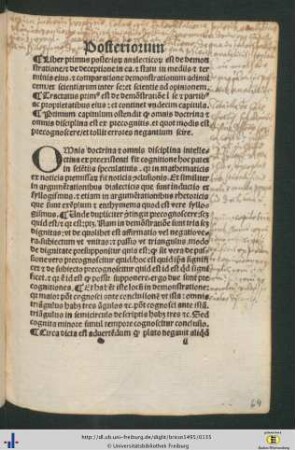 Liber primus posteriorum