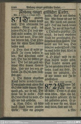 Anhang einiger geistlicher Lieder