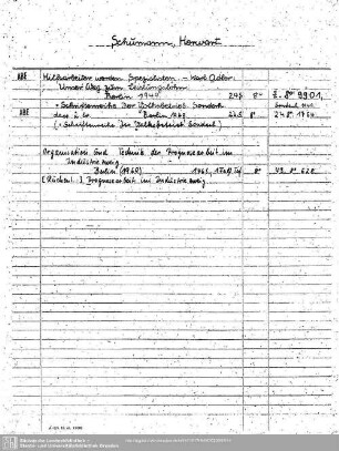 Schumann, Herwart