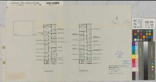 Burgsteinfurt (Steinfurt) Amtsgericht Grundrisse, Obergeschosse 1960 1 : 200 40 x 66 Pause Staatshochbauamt Münster Regierung Münster Nr. 34022