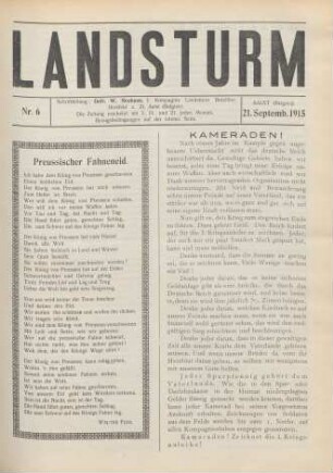 Nr. 6, 21. September 1915